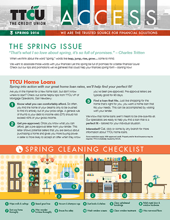 Access Newsletter Spring 2016 Access Newsletter Spring 2016