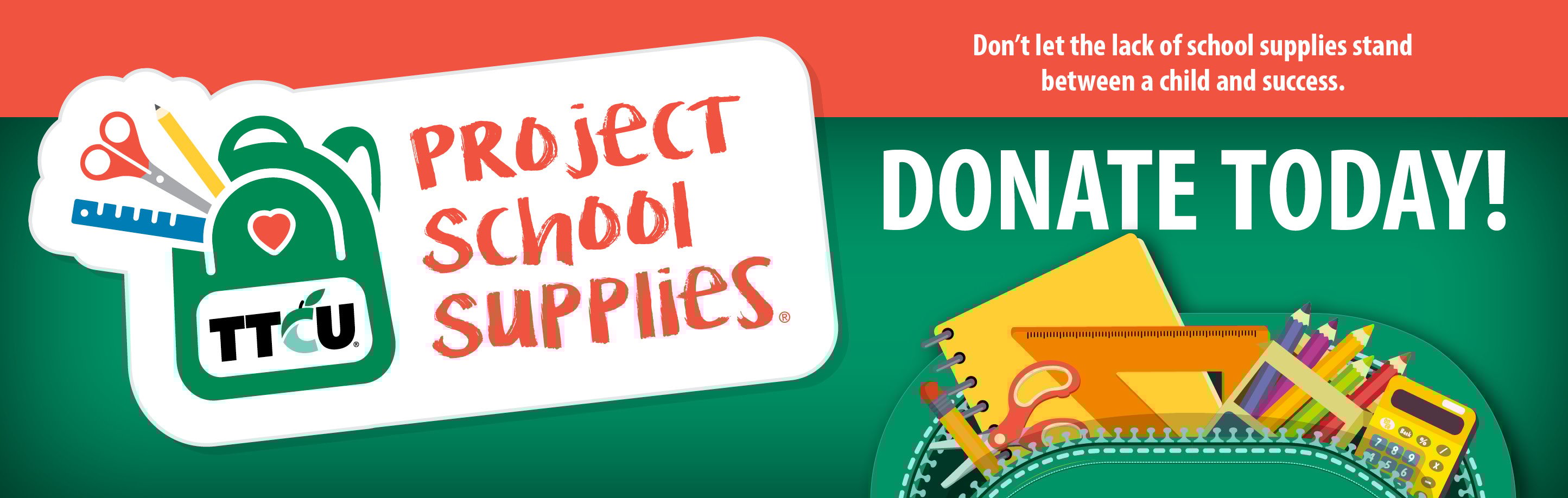 Project School Supplies Ttcu Federal Credit Union