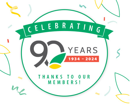 Celebrating 90 years 1934-2024 Thanks to Our Members